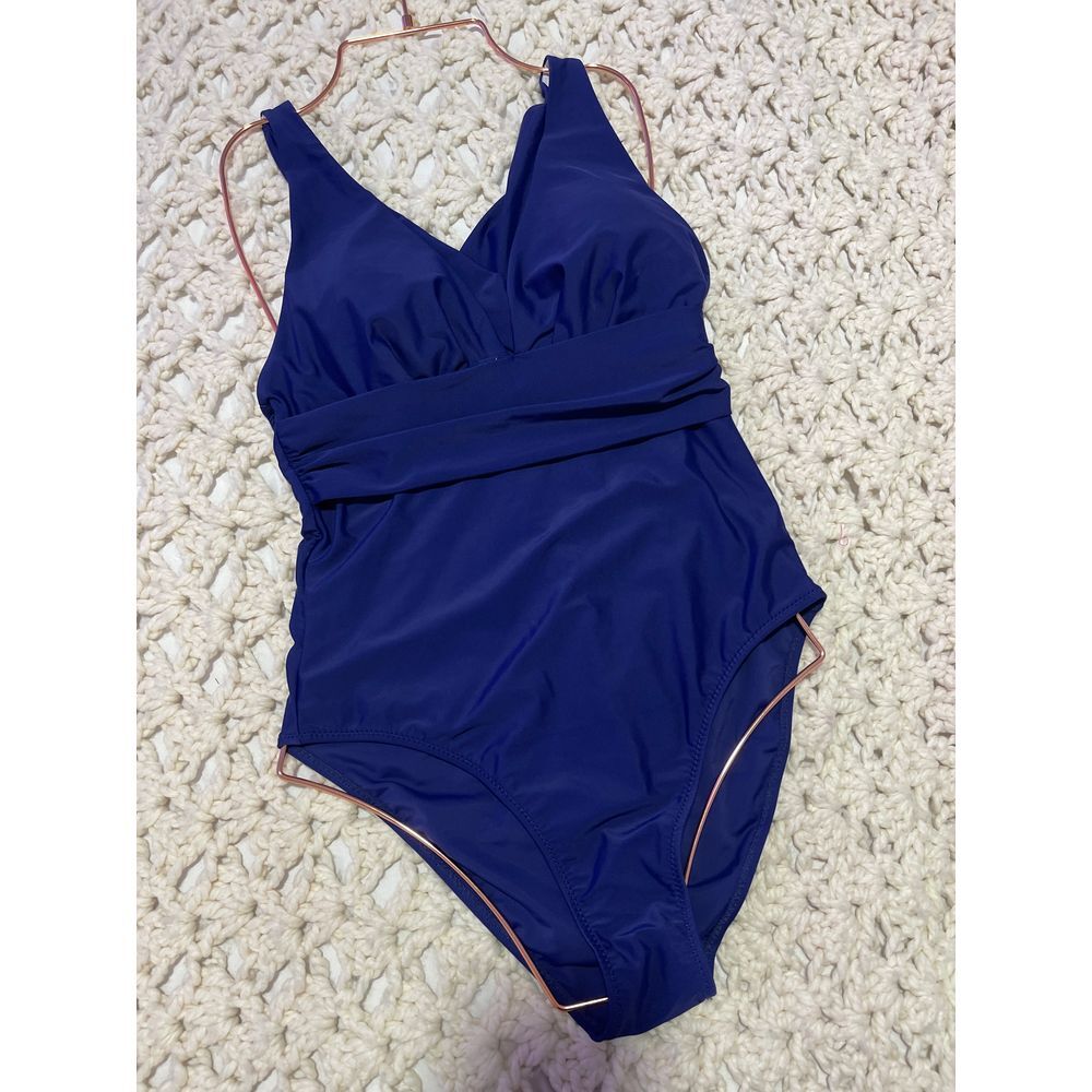 Tummy Control Swimsuits Solid Color One Piece Fro… - image 6